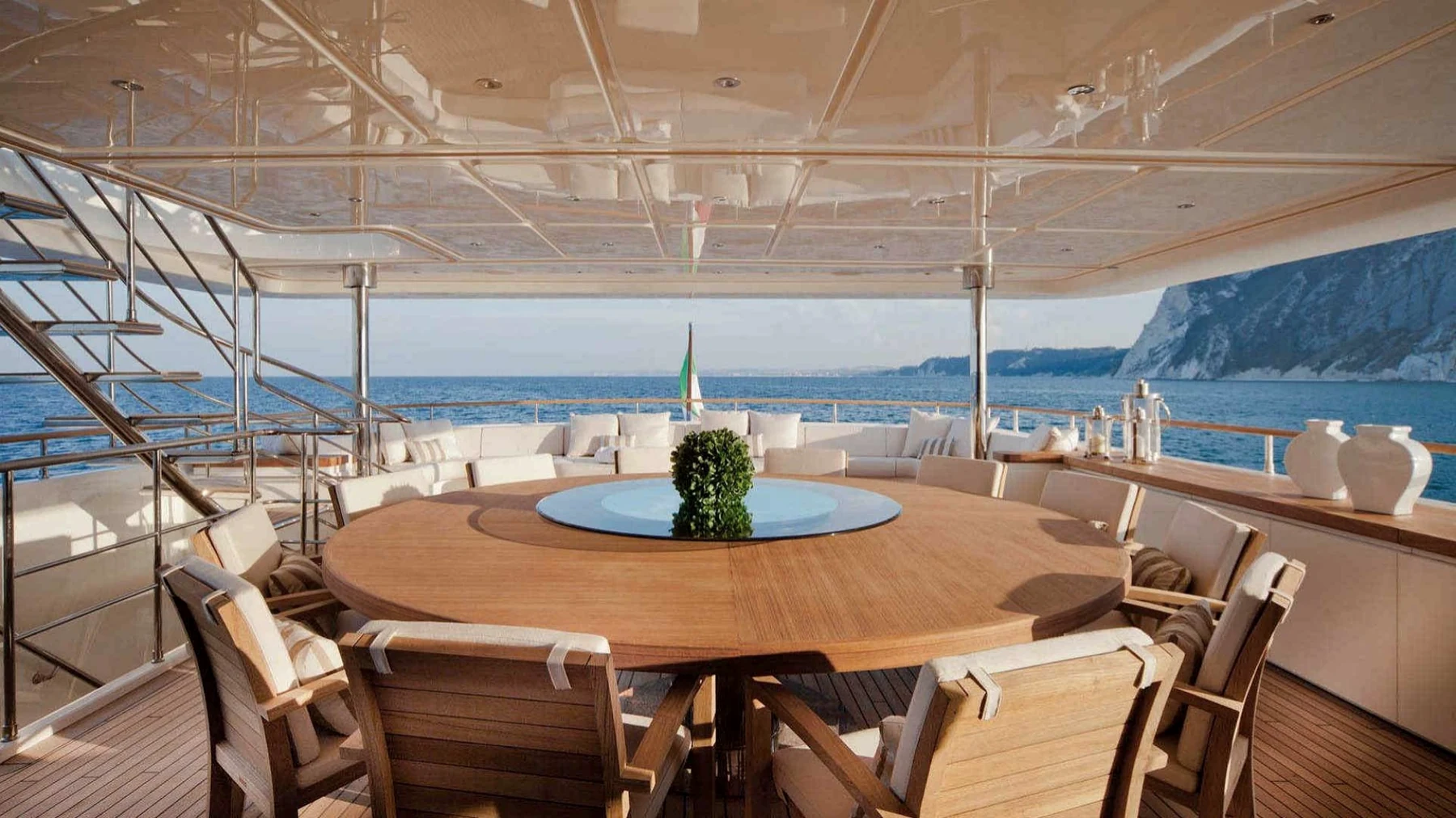 The yacht becomes part of the programme. — illustrative confidential yacht category